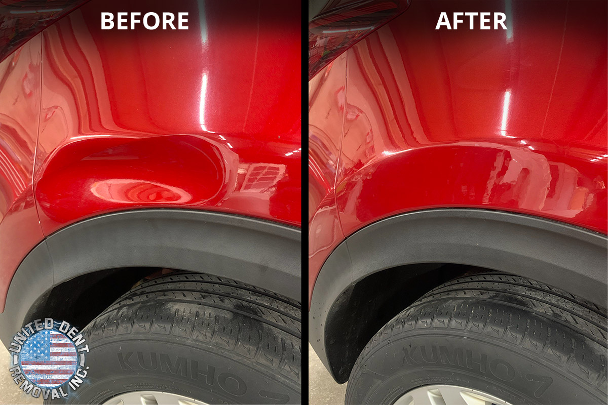 Auto Dent Removal Before and After | United Dent Removal